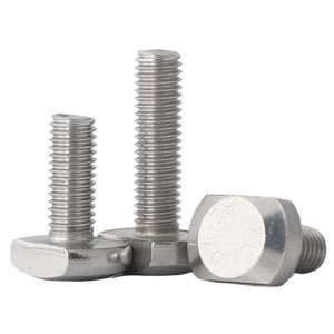 M6 M8 M10 M12 <span class=keywords><strong>DIN</strong></span> <span class=keywords><strong>912</strong></span> <span class=keywords><strong>Inox</strong></span> 303 Mango de aluminio Ranura T Perno - Product Image 1