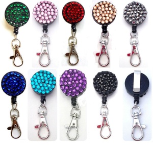 <span class=keywords><strong>Porte</strong></span>-<span class=keywords><strong>badge</strong></span> yoyo rétractable de haute qualité <span class=keywords><strong>Porte</strong></span>-carte d'identité yoyo rétractable en <span class=keywords><strong>strass</strong></span> - Product Image 1