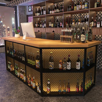 Boutique d'angle de bar moderne simple à la mode exquise pour des conceptions de barre d'utilisation commerciale Comptoir de caissier de réception de réception