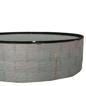 100000l galvanized water tank with PVC liner cover sea water storage tank price cost