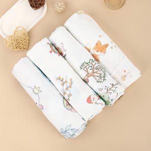 Serviette de bain pour bébé en coton de bambou, coussin pour nouveau-né, <span class=keywords><strong>couverture</strong></span> double gaze, <span class=keywords><strong>couverture</strong></span> d'emmaillotage pour enfants, dessin animé - Product Image 4