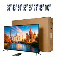 Fabricante de Televisores Inteligentes LED 4K Ultra HD Ultrafinos de 32 43 50 55 65 75 85 100 Pulgadas, Personalizados OEM, con Android y WiFi