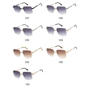 深セン高品質メタルリムレスダイヤモンドカットサングラスカスタムロゴスモール<span class=keywords><strong>MOQ</strong></span> - Product Image 6