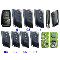 Carcasa de Llave + Placa PCB Xhorse XM38, Llave Inteligente Universal XSTO01EN para Automóvil, Control Remoto para Lexus/Toyota/Camry/RAV4/Prado/Crown