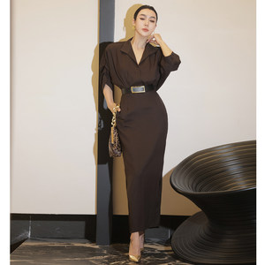 Robe <span class=keywords><strong>de</strong></span> <span class=keywords><strong>maternité</strong></span> professionnelle haut <span class=keywords><strong>de</strong></span> gamme pour femme, style <span class=keywords><strong>déesse</strong></span>, vintage chic, élégante, amincissante à <span class=keywords><strong>la</strong></span> taille, à manches chauve-souris, taille cintrée, pour femme mature. - Product Image 5