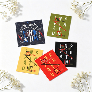 Personalized Woven Fabric <b>Labels</b> For Clothing Custom Brand Logo Tags Sew‑on <b>Name</b> <b>Labels</b> For Apparel Brand Decoration - Product Image 3