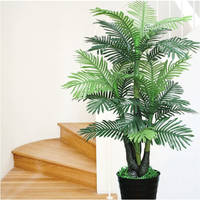 Plante artificielle réaliste, palmier, plante verte de simulation avec pot, longue durée, pour la décoration de la maison, pour la décoration de mariage