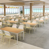 Chaises de restaurant en plastique PP en gros pour la restauration rapide – Chaises en plastique à prix abordable en promotion