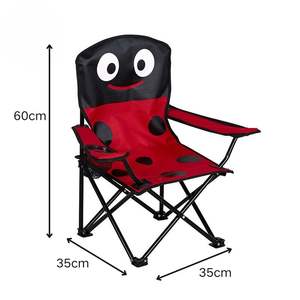 كرسي بذراع محمول خارجي للأطفال بتصميم كرتون للأطفال كرسي تخييم مخصص للتنقل قابل للطي بالجملة - Product Image 2