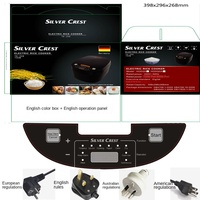 Autocuiseur Électrique Intelligent Multifonction Haute Puissance en Plastique pour Exportation Transfrontalière, Grande Capacité (3.1-4.0L), Portable