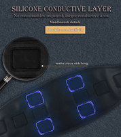Ceinture de massage abdominale chauffante électrique avec batterie au lithium intégrée pour soulagement de la douleur, relaxation et tonification abdominale