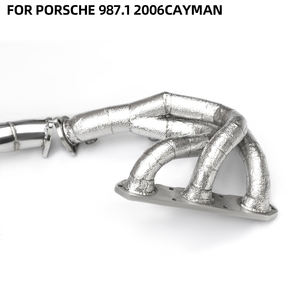 Échappement arrière haute performance en acier inoxydable avec soupape pour Porsche 987.1 2006 Cayman All-stage Basho - Product Image 5