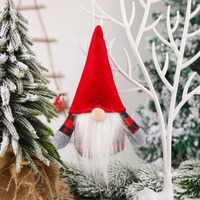 Joyeux Noël 2022 Décorations Père Noël et Bonhomme de Neige Poupée Ornements Cadeau de Noël Jouets pour Enfants Nouvel An Décor À La Maison