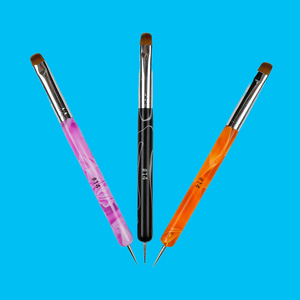 Pinceau de nettoyage professionnel pour ongles, style français, taille 12-14, avec logo personnalisé, pour salon de manucure - Product Image 2