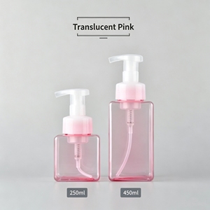 Stock square Cosmetic Packaging 250ml/450ml Dark Green Press <b>Pump</b> Plastic <b>Bottle</b> Hand Wash Dispenser PET Alcohol Liquid Foam Bot - Product Image 6