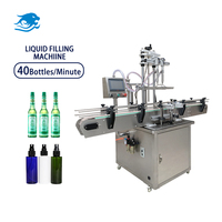 Remplisseuse de liquides entièrement automatique de 10 ml à 1000 ml, pour jus, boissons, démaquillants, sauces, remplissage double tête, vente directe usine