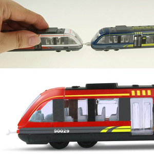 Mini tren de simulación, juguetes de aleación de alta velocidad, vehículos de juguete, modelo de Metro deslizante, regalo educativo para niños, regalo de Navidad - Product Image 5