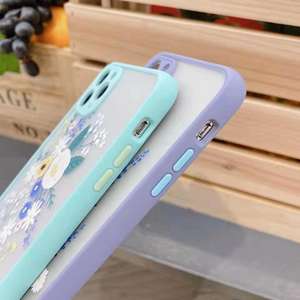 Nuova custodia posteriore smerigliata con motivo floreale in plastica dura per <span class=keywords><strong>Apple</strong></span> <span class=keywords><strong>iPhone</strong></span> 7 8 X XR 11 <span class=keywords><strong>12</strong></span> 13 14 - Product Image 3