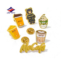 Broche en émail doux Longzhiyu, badge de dessin animé, logo d'entreprise, broche avec logo personnalisé, broche en métal durable