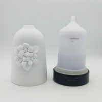 Diffuseur d'huiles essentielles électrique en céramique personnalisable 2026 - Humidificateur ultrasonique de parfum avec lumière d'ambiance LED pour usage intérieur et hôtelier, garantie 1 an