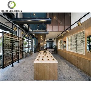 Optical Shop Design Custom Durable Optical Display Stands Wall Mounted Eyewear Display Cabinet For Optical Shop Furniture - Product Image 2