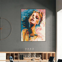 Usine En Gros Peinture À L'huile Femme Dans Le Maquillage Diy Toile Kit Peinture Décor Art Peinture Décor À La Maison