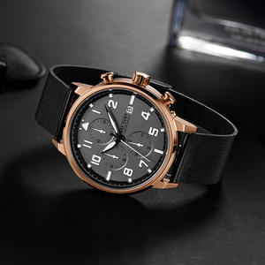 Nouvelle montre chronographe sport multifonctionnelle pour homme, étanche, à quartz, avec bracelet en acier inoxydable - Vente en gros - Product Image 3