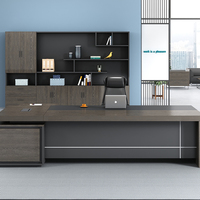 Mobilier de bureau commercial de direction de bureau de patron de luxe moderne et durable de LR-BD-012 en vente directe d'usine pour le directeur de patron
