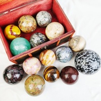 Prix d'usine Pierres naturelles Artisanat en cristal Boule de guérison Sphère multi-matériaux pour la décoration intérieure