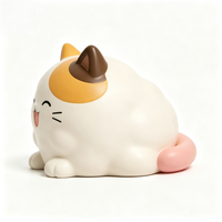 Figurine de chat ronde personnalisable en PVC, boîte mystère, ornements, état neuf, jouet tendance, personnalisation, directement de l'usine