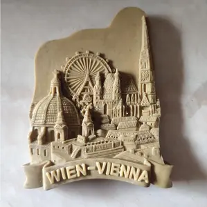 Resin crafts 3D promotional fridge magnets customised creative home decoration tourism souvenir