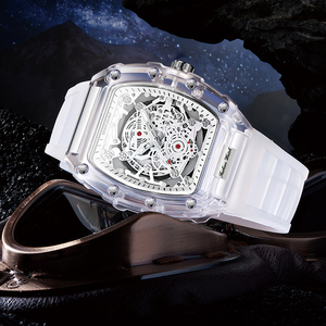 Nuevo Reloj de Lujo Resistente al Agua con Forma de Barril de Vino, Reloj de Cuarzo Transparente <span class=keywords><strong>Miller</strong></span>, Apto para Hombres y Mujeres - Product Image 4