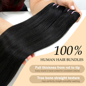Paquetes de Cabello Humano Liso Brasileño 100% Sin Procesar, de 8 a 40 Pulgadas, Color Negro Natural, Productos de Belleza, Sin Enredos - Product Image 2