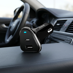Kodak Car <b>Charger</b> <b>with</b> 2 <b>USB</b> <b>Ports</b> and <b>USB</b>-C Fast Charging Model 5600200 (EAN 2099901155160) - Product Image 3