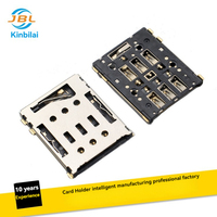 Support de carte SIM NANO étanche IP67 en matériau LCP, connecteur de montre connectée, tiroir SIM, plateau de carte Micro SIM, contacts en alliage de cuivre à 6 broches
