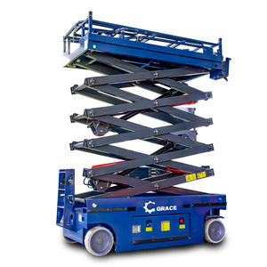 Piattaforma di Lavoro Aerea Elettroidraulica Semovente a Forbice ad Alte Prestazioni, Sollevamento Massimo 10m, 320kg - Product Image 1