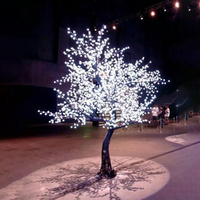 Rosa LED-Landschaft künstliche Kirschblüte Baum Licht für Park Courtyard Outdoor Weihnachten Halloween dekorative Beleuchtung