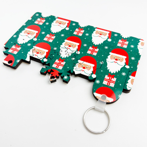 Porte-clés en MDF personnalisable par sublimation pour étudiants, pendentif <span class=keywords><strong>de</strong></span> téléphone portable, blancs vierges pour sublimation thermique - Product Image 6