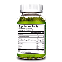 Gummies au vinaigre de cidre de pomme et au thé vert matcha, marque privée OEM, 60 unités, approvisionnement en gros, marque personnalisée