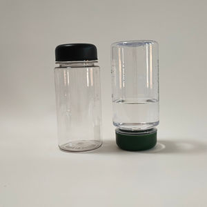 도매 BPA-Free 300ml 350ml 12oz 넓은 입 플라스틱 주스 음료 병 컵 트위스트 캡 끓는 물 준비 선박에 대한 사용자 정의 로고 - Product Image 1