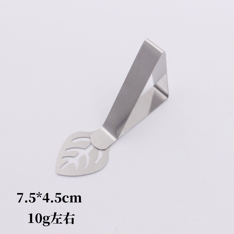 Leaf-shaped tablecloth clip [triangle style]