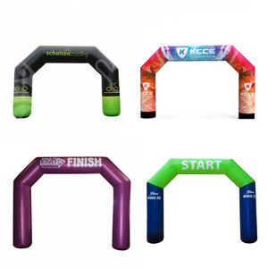 Outdoor Giant <b>Inflatable</b> Events Arch Customized Blow up Arch Angled <b>Inflatable</b> Finish Arch - Product Image 2
