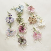 25036 untuk Perlengkapan Bunga Pernikahan Lintas Negara, Phalaenopsis, Upacara Pembukaan, Boutonniere Tamu, dan Bunga Pergelangan Tangan