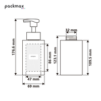 400ml Cilindervormige HDPE fles met pompsprayer voor fruit, groenten, gezichtsreiniger, lotion - groothandel verpakking voor handzeep voor thuisgebruik