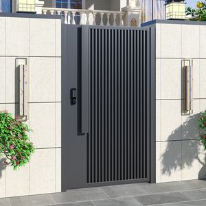 Portail de cour battant en alliage d'aluminium Minguting, galvanisé, installation facile, haut de gamme, chinois, à double battant, pour petite villa et <span class=keywords><strong>jardin</strong></span> - Product Image 1