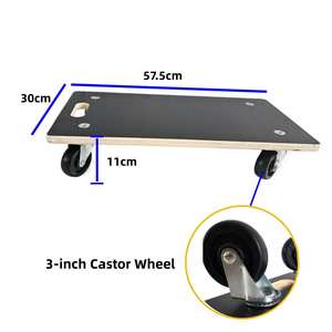 60*80 cm charge 500 kg <span class=keywords><strong>planche</strong></span> <span class=keywords><strong>à</strong></span> <span class=keywords><strong>roulettes</strong></span> meubles Transport roulant plate-forme rouleaux roues freins conseil chariot plate-forme OEM cadre - Product Image 5
