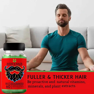 Custom Label Vitamins Biotin <b>Supplement</b> Man's Hair Beard Growth Gummies for Bread Care Biotin Gummy Formulated for Men - Product Image 6