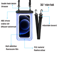 Coque de téléphone étanche en PVC pour tous les téléphones de 7 pouces pochette de téléphone portable étanche flottante