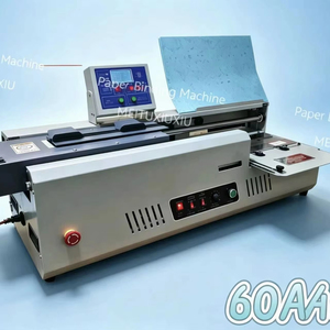 Máquina Encuadernadora de Libros de Alta Eficiencia con 3 Rodillos y Fusión en Caliente, Totalmente Automática, 60 mm de Grosor, 1200 W, Encuadernadora de Documentos A4 para Cuadernos - Product Image 1
