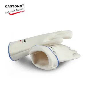 Tahan kontak panas 250 derajat Celcius putih meta-aramid sarung tangan tahan panas anti-panas untuk Oven industri